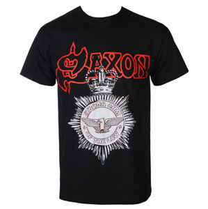 Tričko metal RAZAMATAZ Saxon STRONG ARM OF THE LAW černá XXL