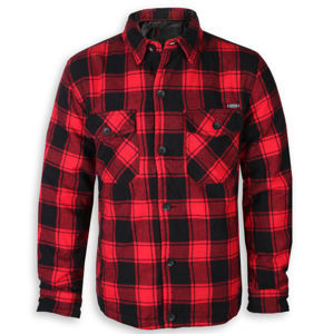 bunda zimní - Lumberjacket checked - BRANDIT - 9478-red/black checkered