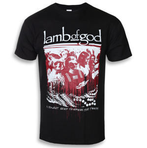 Tričko metal ROCK OFF Lamb of God Enough Is Enough černá