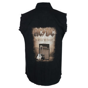 košile pánská bez rukávů (vesta) AC/DC - IN ROCK WE TRUST - RAZAMATAZ - WS090