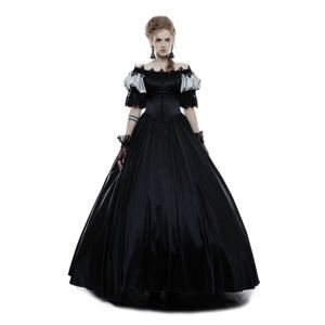 šaty dámské (svatební, plesové) PUNK RAVE - Black Ruby Gothic - WQ-356/BK XL