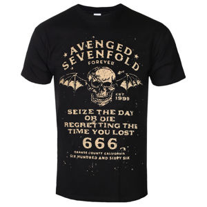 Tričko metal ROCK OFF Avenged Sevenfold Seize The Day černá