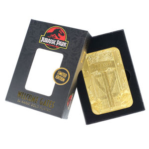 dekorace Jurský park - Card Metal Entrance Gates - gold plated - FNTK-UV-JP122G