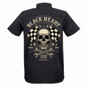 košile pánská BLACK HEART - STARTER - BLACK - 008-0031-BLK 3XL