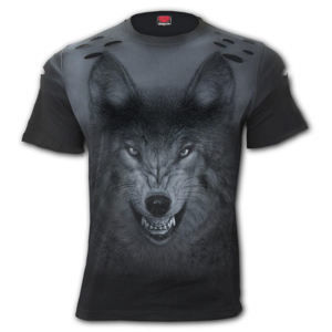 tričko SPIRAL SHADOW WOLF černá XXL