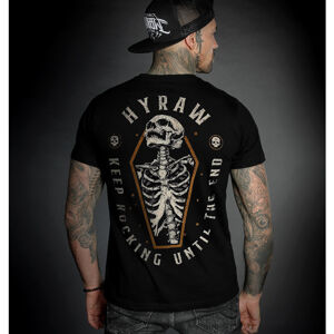 tričko hardcore HYRAW KEEP ROCKING černá XL
