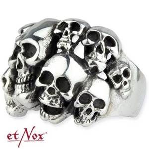 prsten ETNOX - Skulls - SR1407