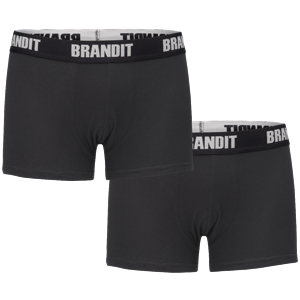 boxerky pánské (set 2 kusů) BRANDIT - 4501-black+black L