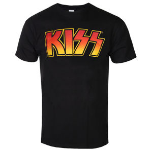 Tričko metal ROCK OFF Kiss Classic Logo černá