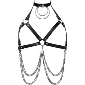 postroj KILLSTAR - Lethal Circle Chain Harness - Black - KSRA005615 3XL