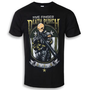 Tričko metal ROCK OFF Five Finger Death Punch Sniper černá XL
