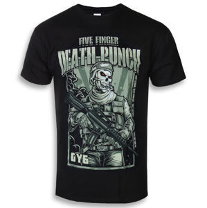 Tričko metal ROCK OFF Five Finger Death Punch War Soldier černá XXL