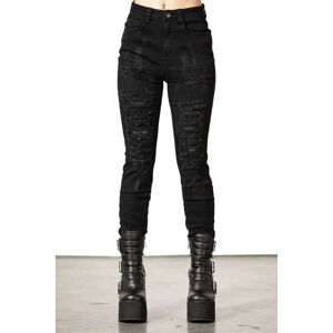 kalhoty plátěné KILLSTAR Lyfe Line Jeans- Black XXL