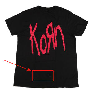 tričko pánské Korn - Logo - MC222 - POŠKOZENÉ - MA509 L