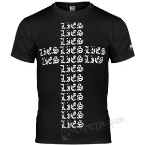 tričko hardcore AMENOMEN LIES černá XXL