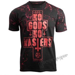 tričko hardcore AMENOMEN NO GODS NO MASTERS černá