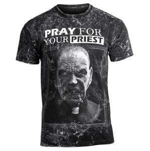 tričko hardcore AMENOMEN PRAY FOR YOUR PRIEST černá M