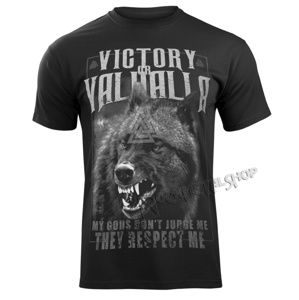 tričko VICTORY OR VALHALLA MY GODS... černá XL