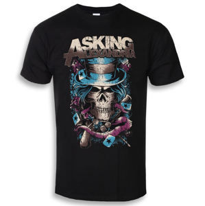 Tričko metal ROCK OFF Asking Alexandria Hat Skull černá