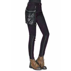 kalhoty gothic DEVIL FASHION Akiko Steampunk Pants With Holster Pouch Soot 3XL
