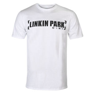 Tričko metal PLASTIC HEAD Linkin Park BRACKET LOGO (WHITE) černá S