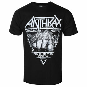 tričko pánské Anthrax - Soldier Of Metal - BLACK - ROCK OFF - ANTHTEE15MB M
