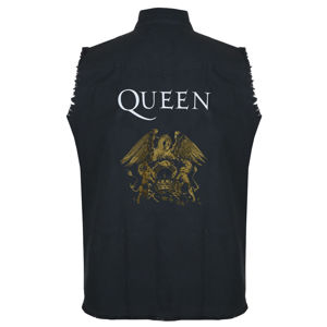 košile pánská bez rukávů (vesta) Queen - Crest - RAZAMATAZ - WS113 XL