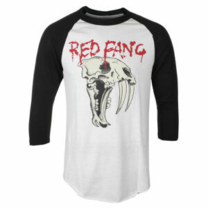 tričko pánské s 3/4 rukávem Red Fang - Fang - White - INDIEMERCH - INM056 XL