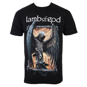 Tričko metal ROCK OFF Lamb of God Winged Death černá