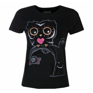 tričko dámské AKUMU INK - The Night Owl - Black - 22TW03 XL