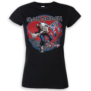 Tričko metal ROCK OFF Iron Maiden Trooper Red Sky černá XL
