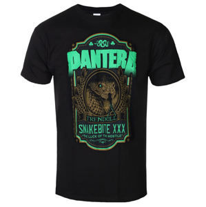 Tričko metal ROCK OFF Pantera Snakebite XXX Label černá 3XL