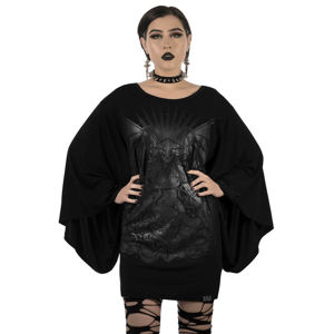 tričko KILLSTAR Satan Is A Woman Kimono Tunic černá M