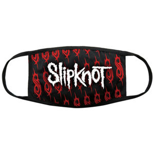 rouška Slipknot - White Logo & Sigils - BL - ROCK OFF - SKMASK03B
