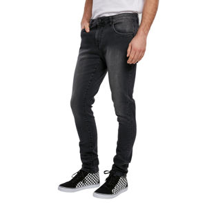 kalhoty jeans URBAN CLASSICS Slim Fit Zip Jeans 32/32