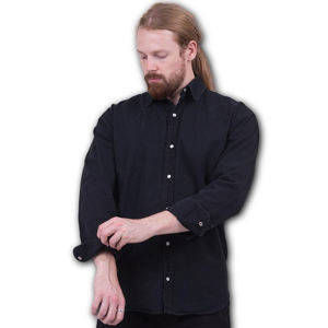 košile pánská SPIRAL - METAL STREETWEAR - Black - P003M610