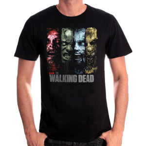 tričko pánské Walking Dead - BRUSHED STROKED WALKERS - BLACK - LEGEND - MEWALKDTS012