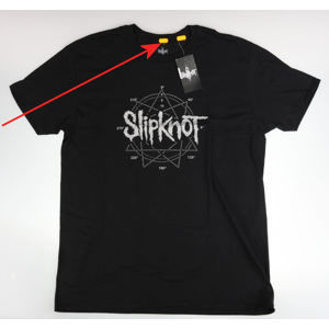 ROCK OFF Slipknot Logo Star černá