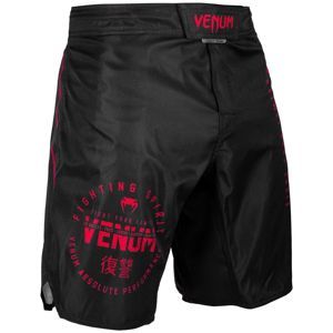 boxerské kraťasy VENUM - Signature Fightshorts - Black/Red - VENUM-03651-100