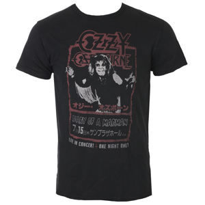Tričko metal ROCK OFF Ozzy Osbourne Japan Flyer Vintage černá