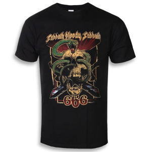 Tričko metal ROCK OFF Black Sabbath Bloody Sabbath 666 černá 3XL