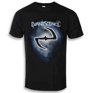 Tričko metal ROCK OFF Evanescence Classic Logo černá L