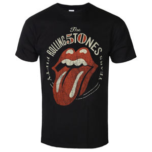 Tričko metal ROCK OFF Rolling Stones Vtge 50th Anniversary černá L