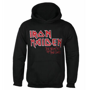 mikina pánská Iron Maiden - NOTB Vtge Logo Faded Edge Album- BLACK - ROCK OFF - IMHOOD140MB XL