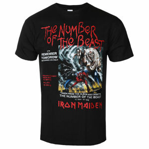 Tričko metal ROCK OFF Iron Maiden NOTB Vinyl Promo černá M