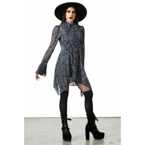 šaty dámské KILLSTAR - Woodland Witch Collar - Black - KSRA005178 S