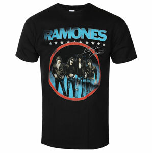 tričko pánské Ramones - Circle Photo - Black - ROCK OFF - RATS47MB XXL
