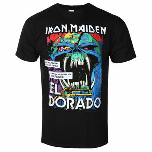 Tričko metal ROCK OFF Iron Maiden El Dorado BL černá M