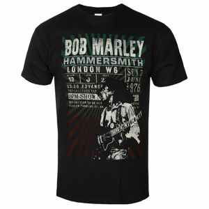 Tričko metal ROCK OFF Bob Marley Hammersmith '76 černá M