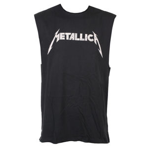 tílko unisex Metallica - White Logo - CHARCOAL - AMPLIFIED - ZAV804MHC M